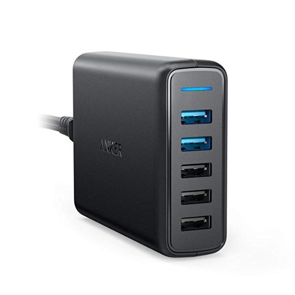 Quick Charge 3.0 63W 5-Port USB Wall Charger