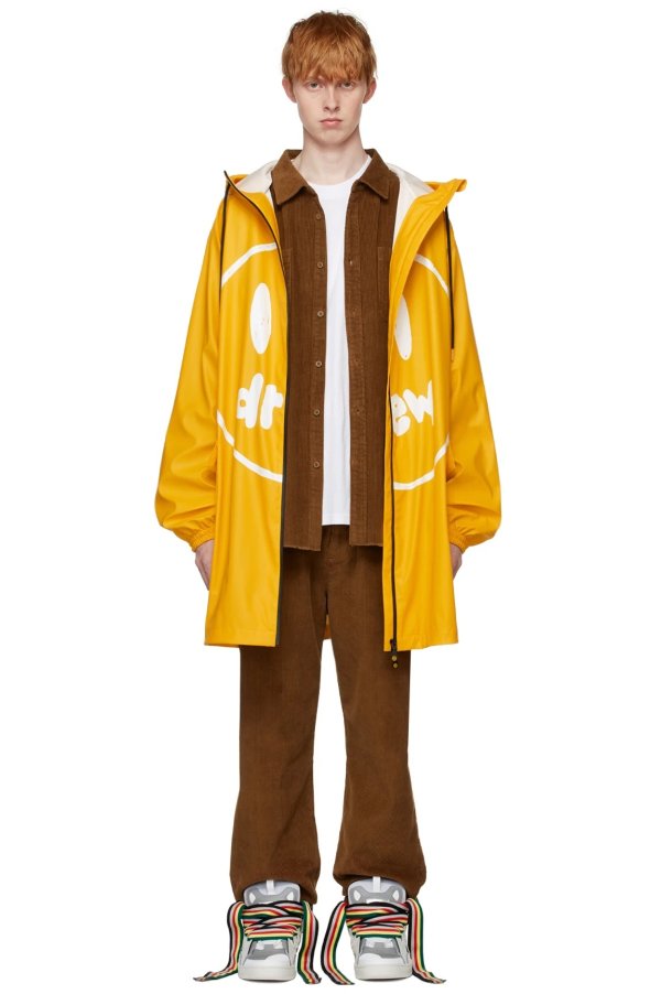 SSENSE Exclusive Yellow Painted Mascot Coat