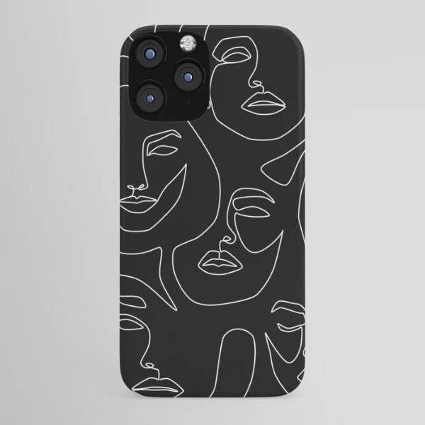 Faces in Dark iPhone Case by explicitdesign
