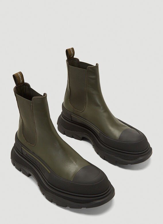 Hybrid Chelsea Boots in Green