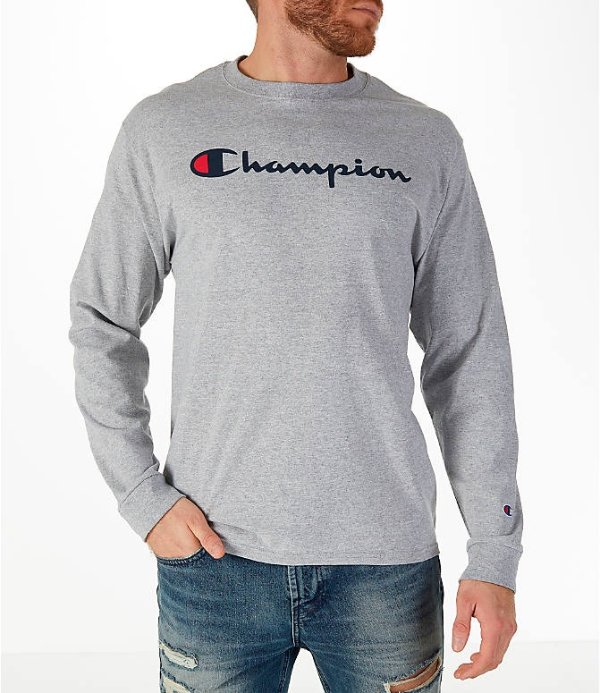 Men's Champion Classic Graphic Long-Sleeve T-Shirt