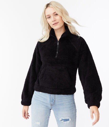 Sherpa Fleece Half-Zip Pullover