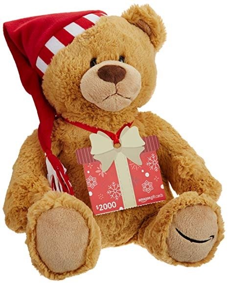 Gift Card with GUND Holiday 2017 Teddy Bear - Limited Edition