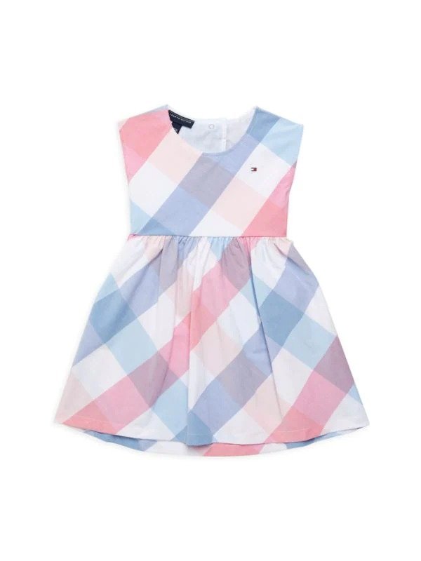 Little Girl's Checked A Line Dress