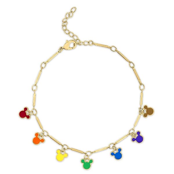 Mickey Mouse Enamel Rainbow Icon Bracelet | shopDisney