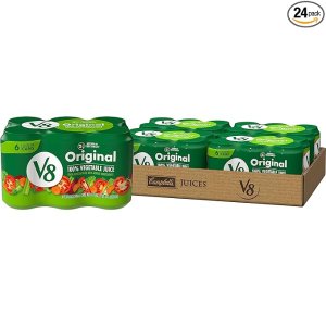 V8 Original 100% Vegetable Juice, 11.5 fl oz Can (4 Cases of 6 Cans)