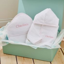 粉色浴巾浴袍礼盒