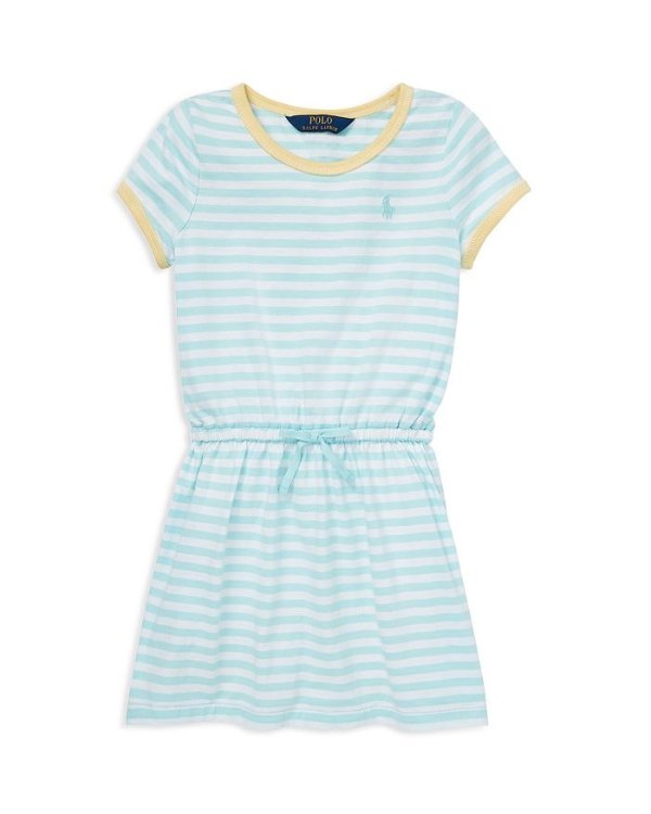 Girls' Striped Jersey T-Shirt Dress - Little Kid