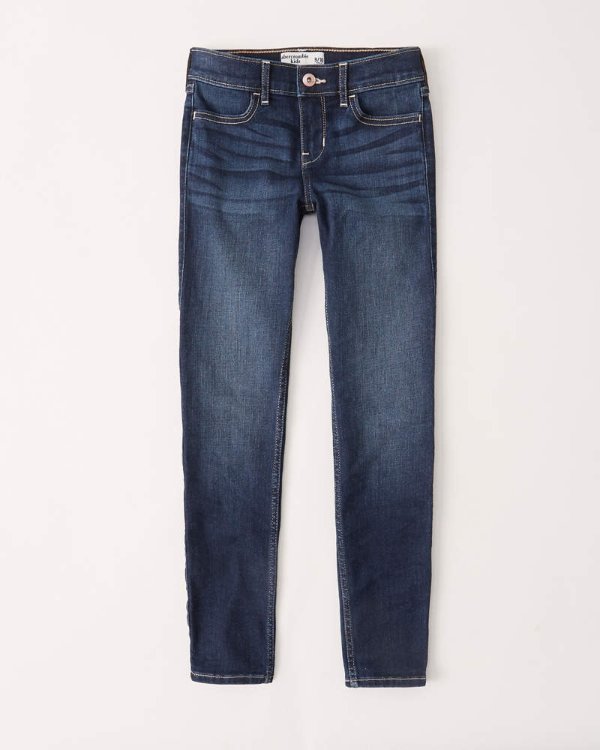 girls mid rise super skinny jeans | girls sale up to 50% off | Abercrombie.com