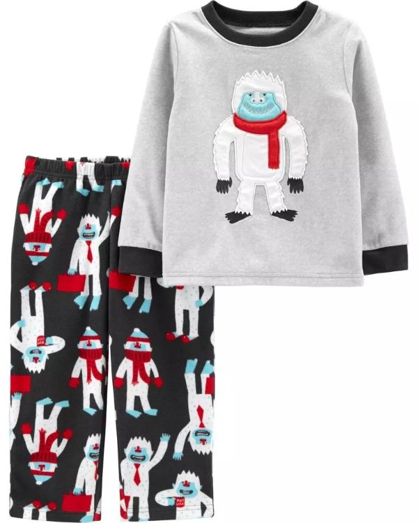 2-Piece Abominable Snowman Fleece PJs2-Piece Abominable Snowman Fleece PJs