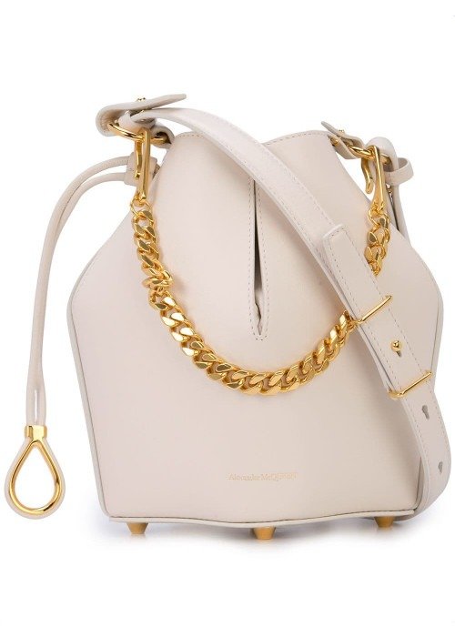 Leather Small Bucket Bag