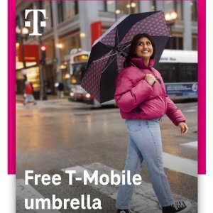 T-mobile Tuesday 限时活动 免费雨伞先到先得