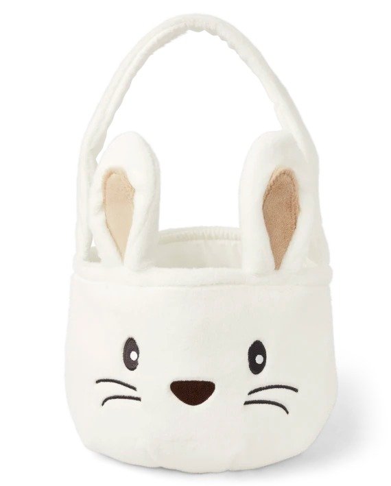 Unisex Kids Easter Faux Fur Bunny Basket | The Children's Place - BUNNYS TAIL