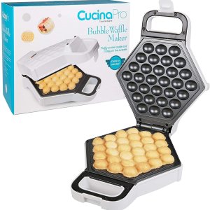 CucinaPro Electric Non stick Hong Kong Egg Waffler Iron Griddle