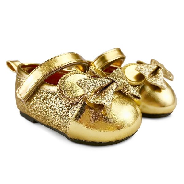 Minnie Mouse Gold Dress Shoes for Baby | shopDisney