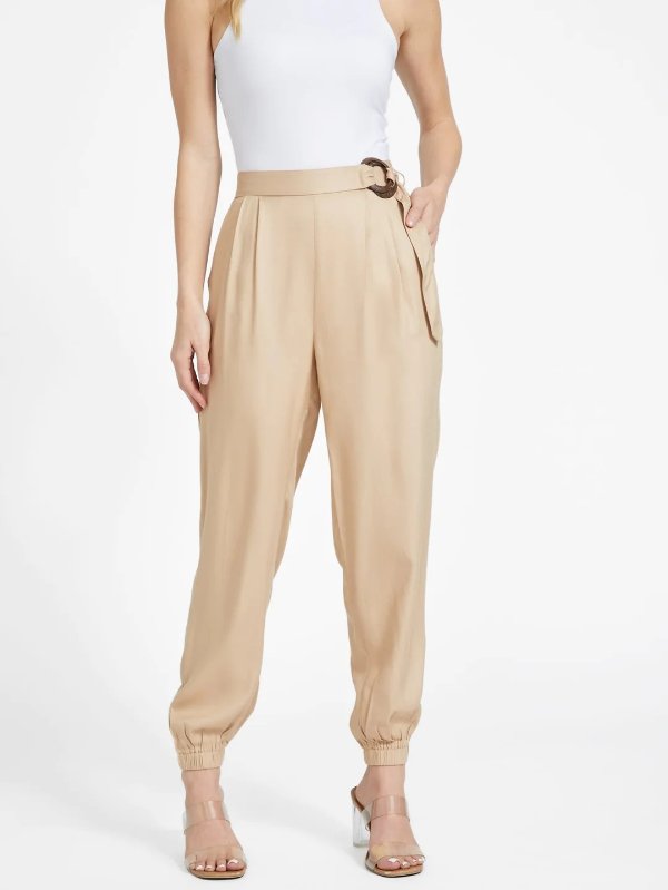 cambri belted twill pants