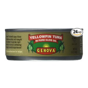 Genova Yellowfin Tuna in Pure Olive Oil, 5-Ounce (Pack of 24)