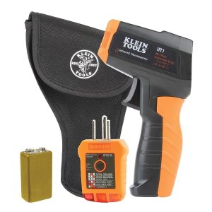 Klein Tools IR1KIT InfraredThermometer and GFCI Receptacle Tester Kit