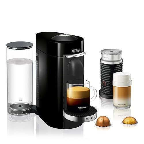 VertuoPlus Deluxe Coffee & Espresso Maker by De'Longhi with Aeroccino Milk Frother