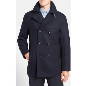 Michael Kors Wool Blend Double Breasted Peacoat(7 colors)