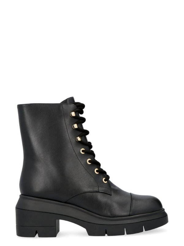 Nisha Leather Combat Boots
