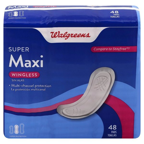 Maxi Pads, Super Unscented