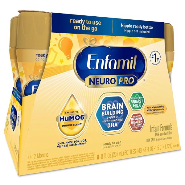 Enfamil NeuroPro 婴幼儿配方液体奶 6瓶装