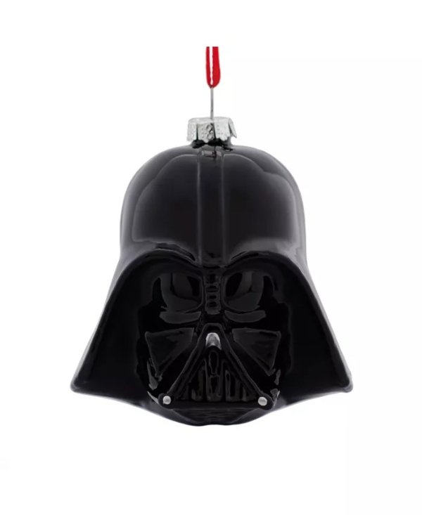 Christmas Ornament Star Wars Darth Vader Helmet Blown Glass