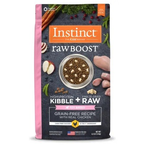 Raw Boost Toy Breed Grain-Free Recipe with Real Chicken Dry Dog Food with Freeze-Dried Raw Pieces, 4 lbs. | Petco