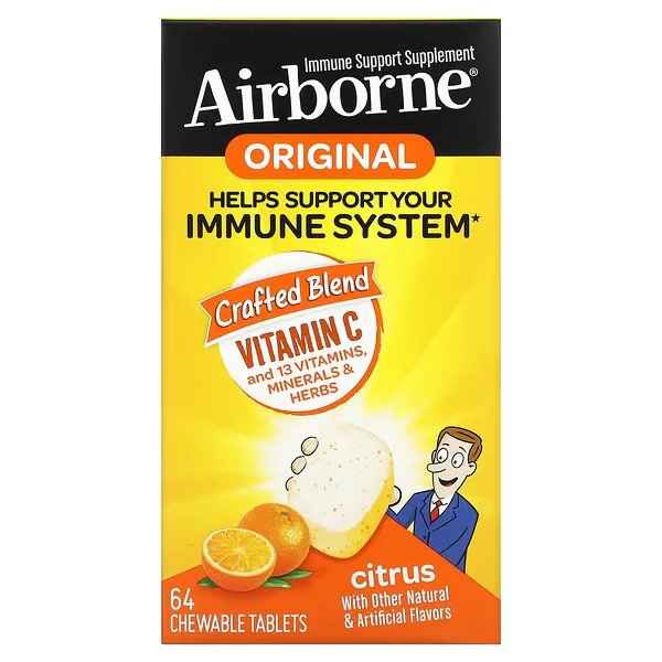 , Original Vitamin C, Citrus, 64 Chewable Tablets
