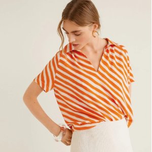 Mango Outlet Shirts & Blouses on Sale