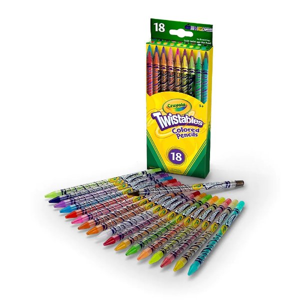 Twistable® Colored Pencils Assorted 18/Pack (68-7418)