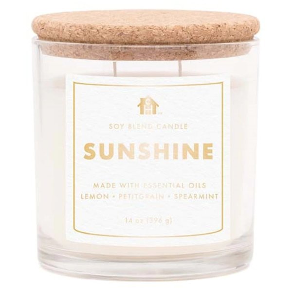 Complete Home Sunshine Home Fragrance Jar Candle Sunshine, 14 oz