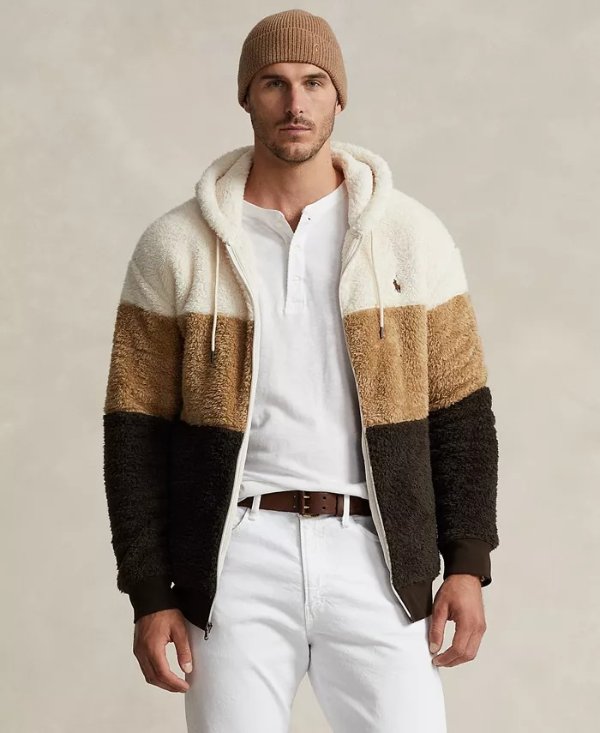 Men's Big & Tall Colorblocked Fleece Hoodie