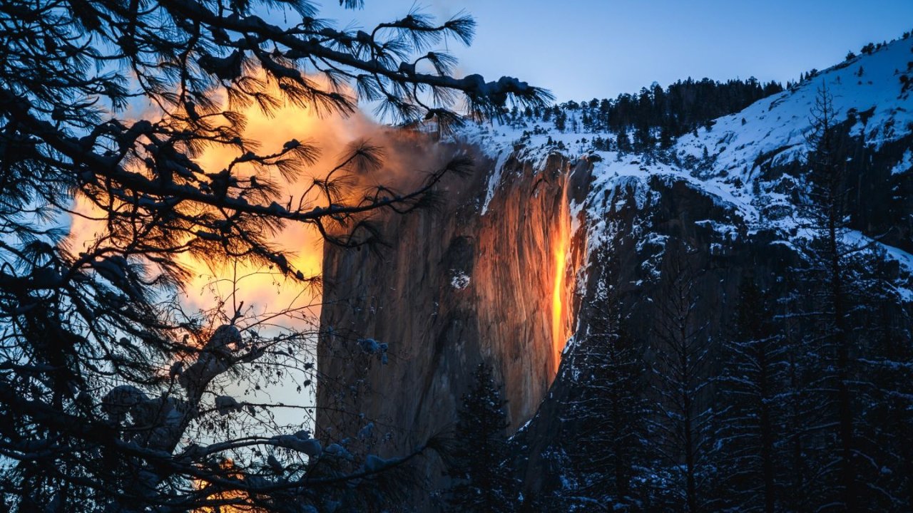 优胜美地火瀑布 Firefall 2024观景期到啦，一年只有10天的加州奇观不要错过！