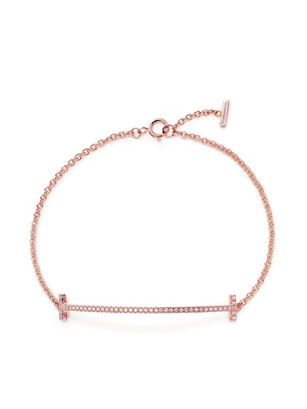 tiffany & co. 带钻玫瑰金笑脸手链 5739283 2200.00 - 北美省钱快报