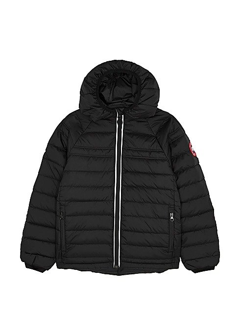 KIDS Sherwood black quilted shell coat (8-14+ years)