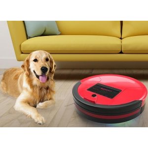 bObsweep PetHair Robotic Vacuum Cleaner and Mop, Rouge