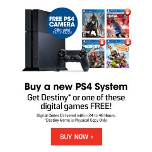 Sony PlayStation 4 500GB + Free PlayStation 4 Camera + Free 1 Games