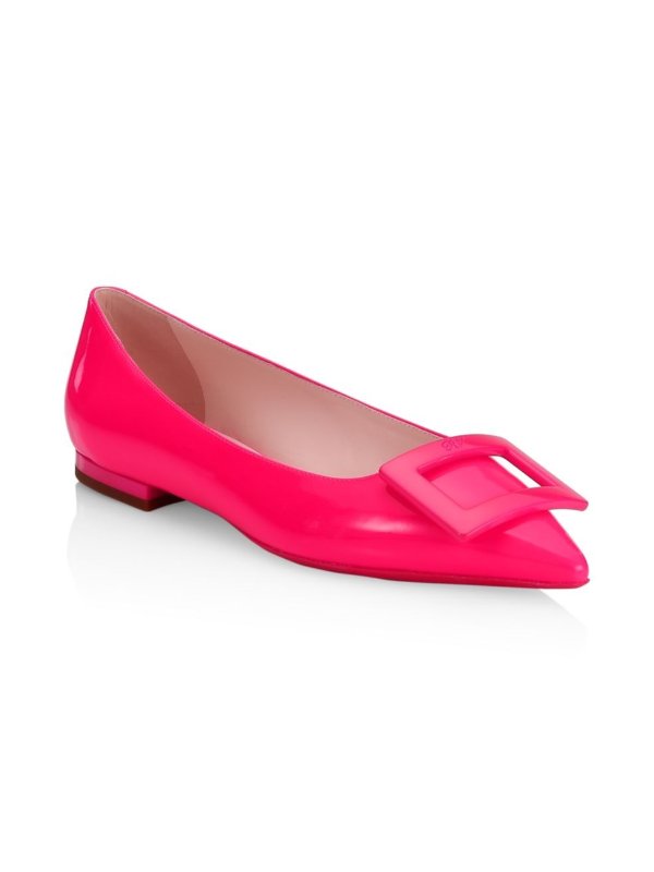 - Gommettine Leather Flats