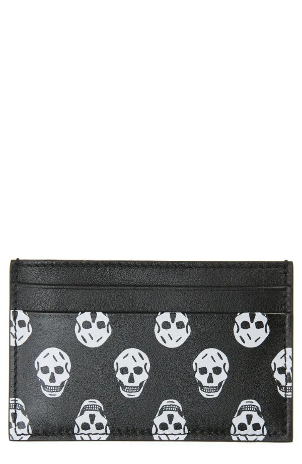 Skull Leather Card Case