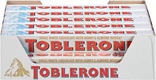 Toblerone  蜂蜜杏仁口味白巧克力棒 3.52oz 20条