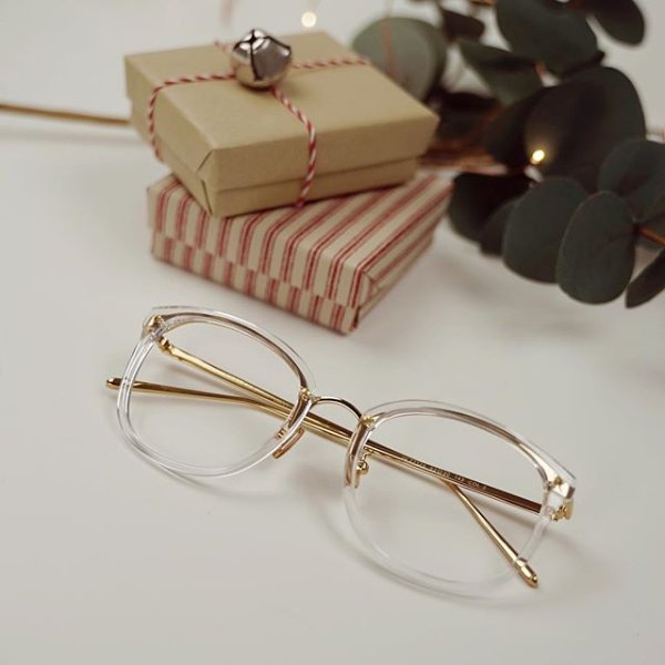 Lion | gold Clear Glasses | Prescription Glasses | Dualens