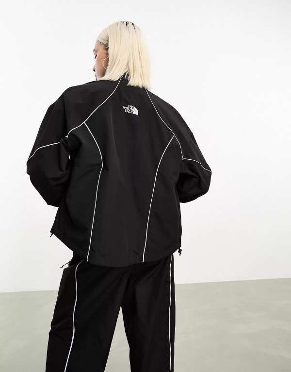 Tek Piping wind jacket in black