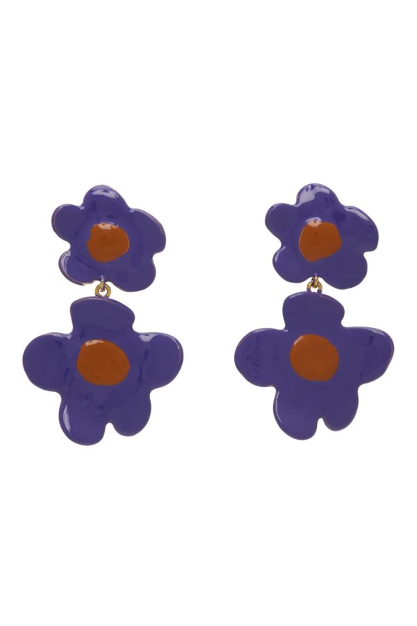 Purple Flower耳饰