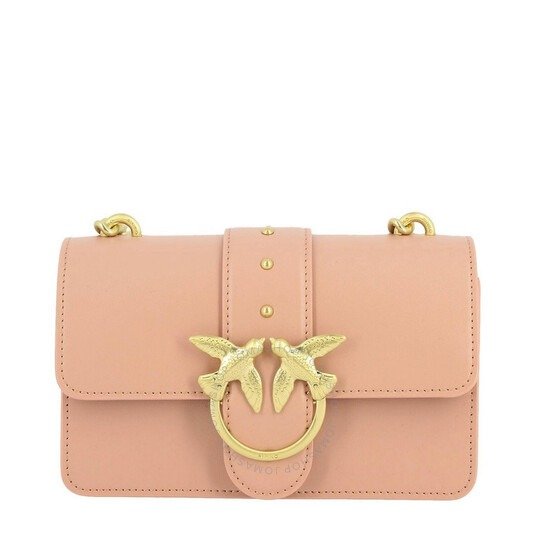 Mini Love Simply Leather Crossbody In Light Pink
