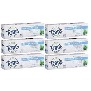 Tom's of Maine 纯天然美白牙膏 6支