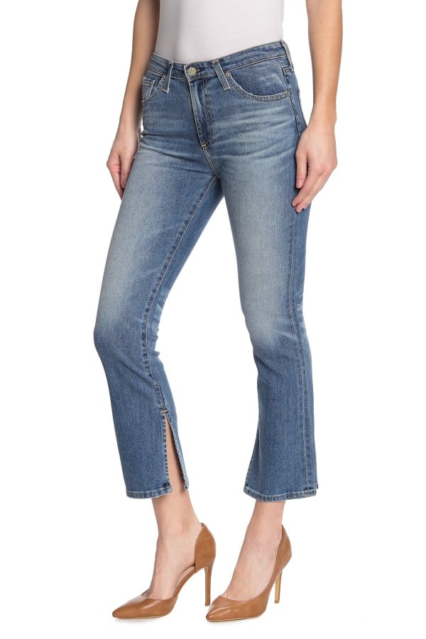 Jodi Cropped Split Hem Jeans