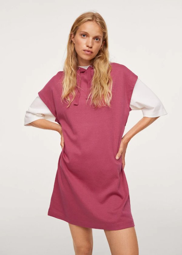 Cotton hoodie dress - Women | OUTLET USA