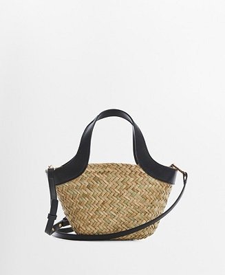 Women's Double Strap Basket Handbag
